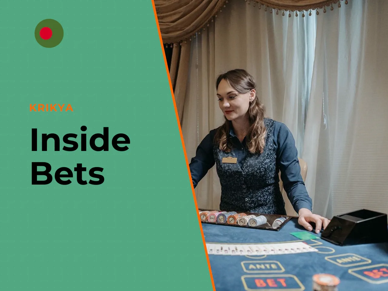 Inside bets on specific numbers. Inside positions cover between one and six specific numbers: