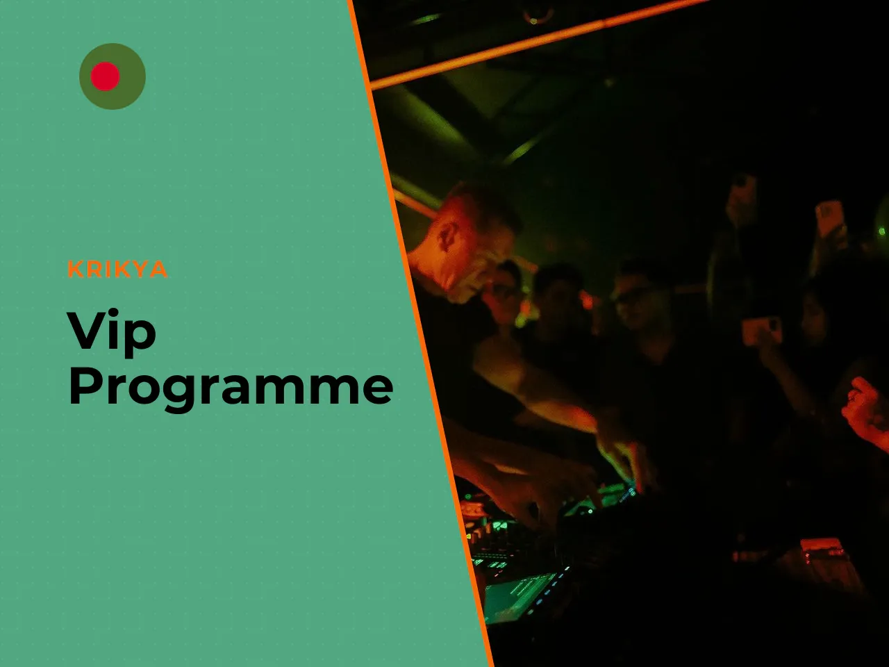 VIP Programme (Krikya Club). Beyond the affiliate programme, the platform operates a multi-tier VIP system known as **Krikya Club**, designed to incentivise players to increase deposit volumes in exch