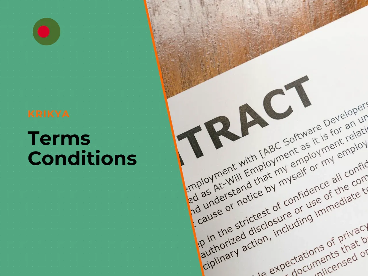 Terms, Conditions and Completing the Process. By checking the confirmation box during sign up, you accept the platform's Terms & Conditions. While the full text should be reviewed on the official Krik